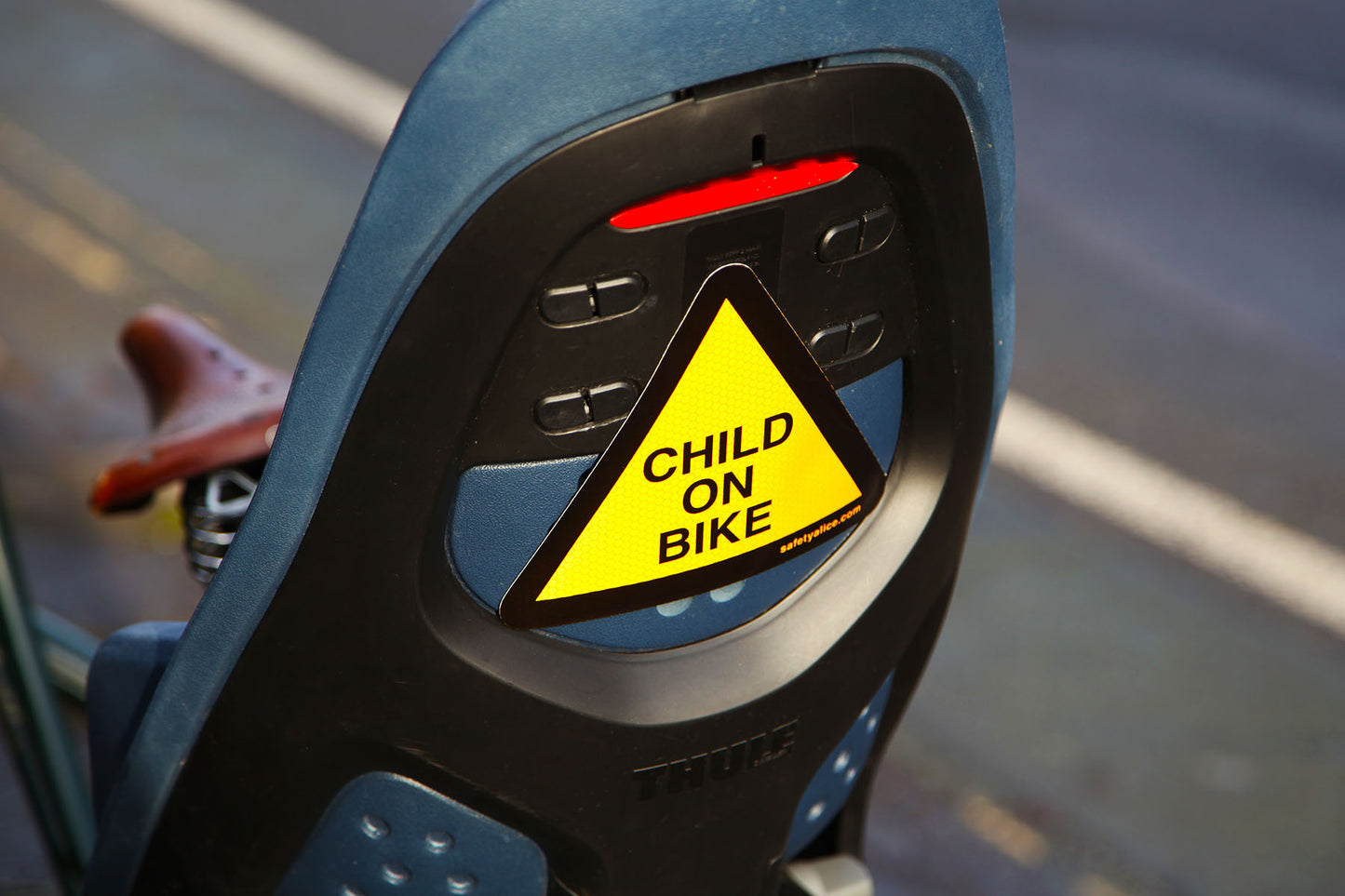 Child On Bike child bike seat and cargo bike reflective sticker
